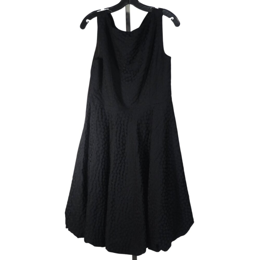 Talbot Runhof Size 12 Black and Navy Dress